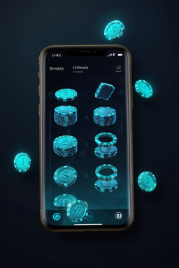 Smartphone con app casino